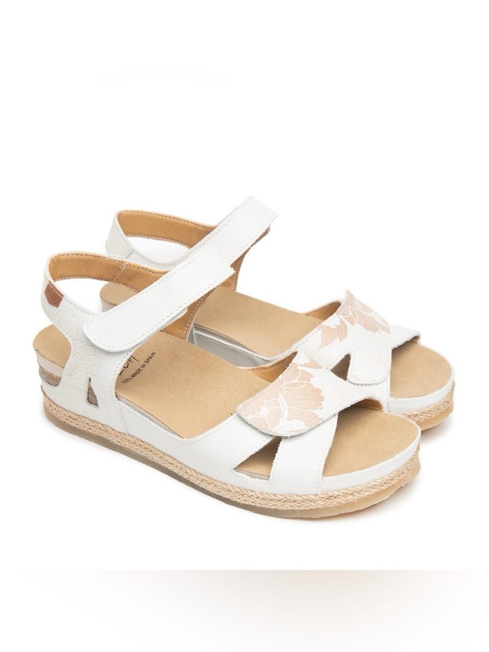 On Foot Cynara Espadrille
Orthopedic leather floral pattern #231 Sandals 9.5